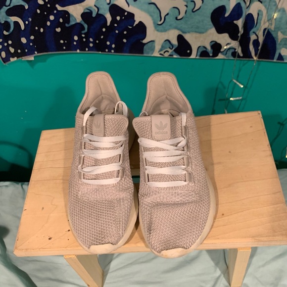 Grey Adidas Tubular Shadow Sneakers - Picture 2 of 6